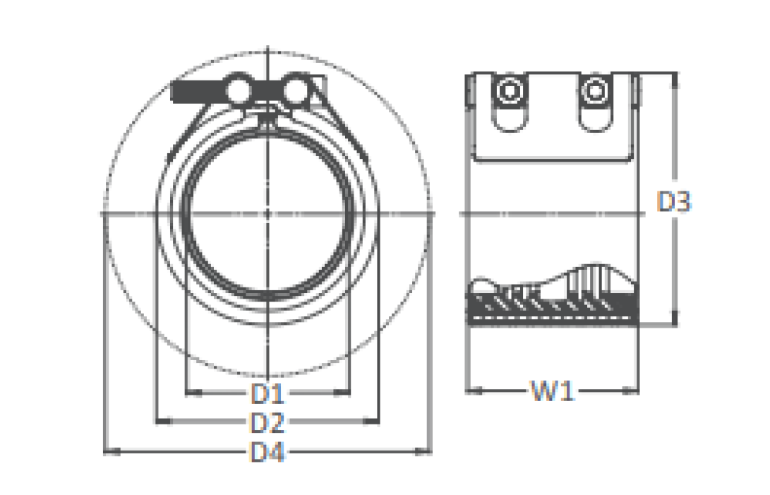 TEEKAY - wymiary Axilock S 38mm - 170mm