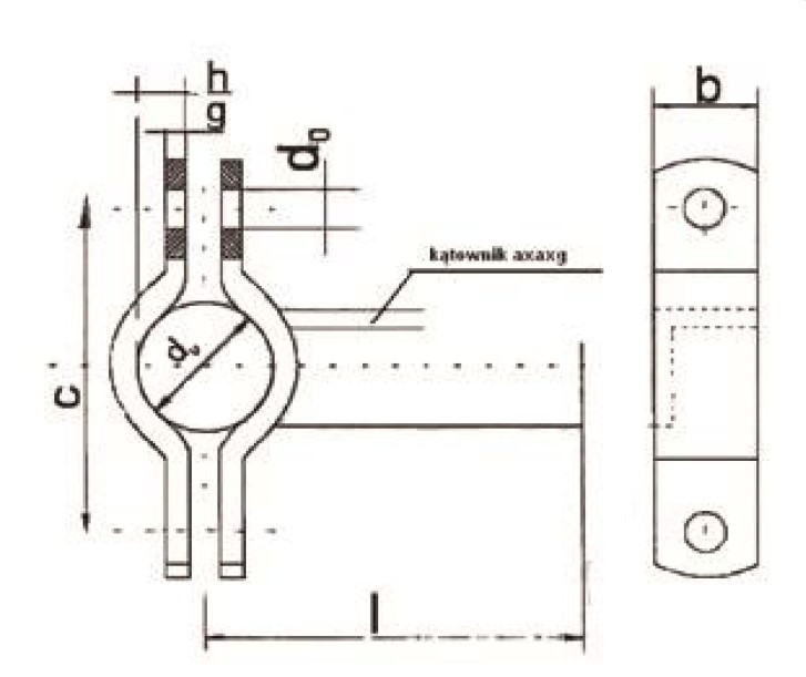 Uchwyty do rur typ D - Norma ZN-5004 - mocowanie rur w instalacjach rurociągowych
